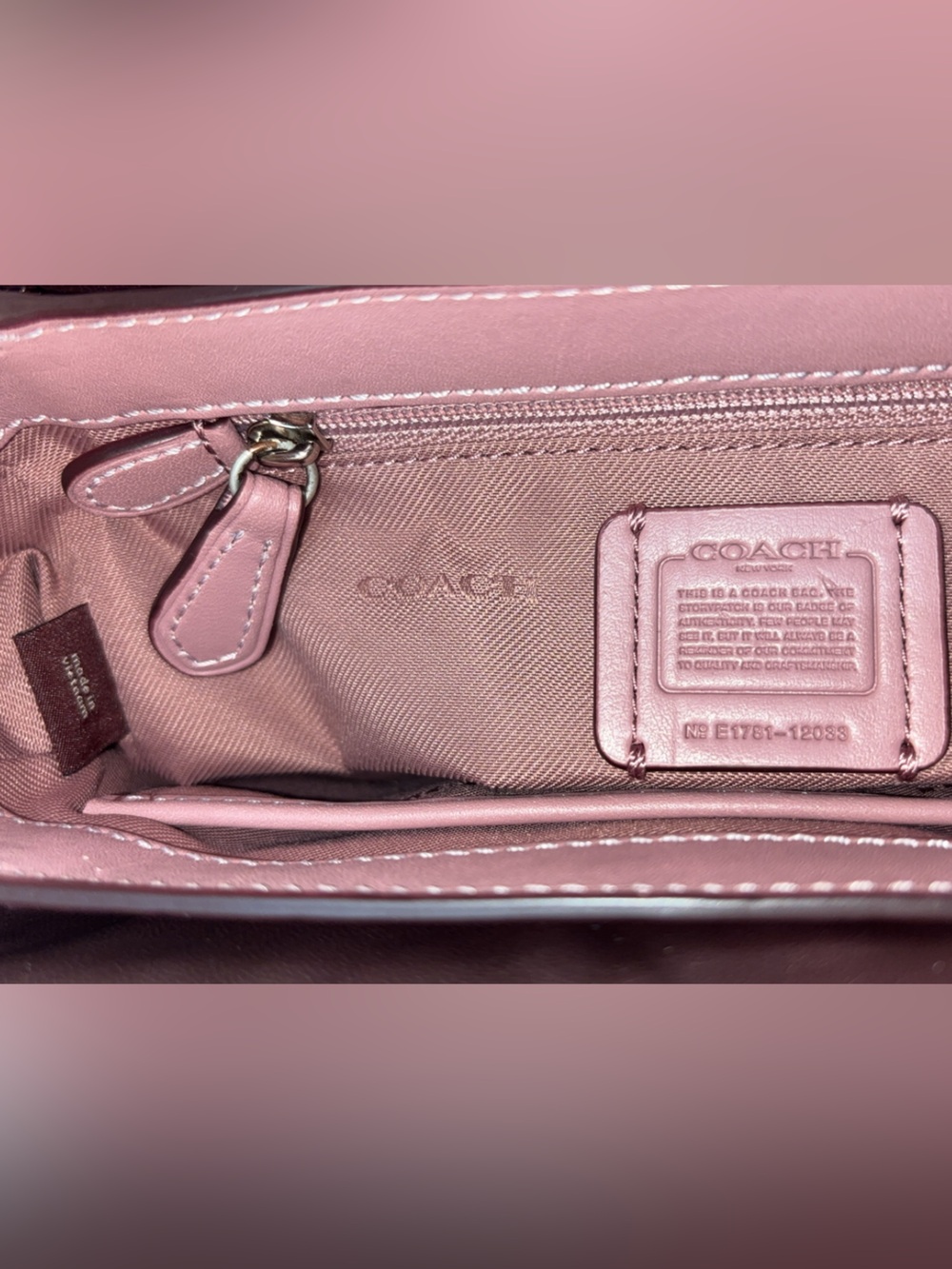 Coach 2017 Page Crossbody Bag with Tea Rose Tooling NWT - Picture 14 of 15